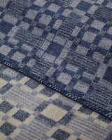 Premium-Soft-Cotton-Plaid-Double-Bed-Blanket-Blue