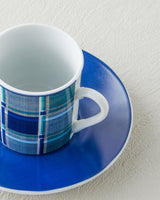 Professional Porcelain Turkish Coffee Cup Set 4 Piece Blue