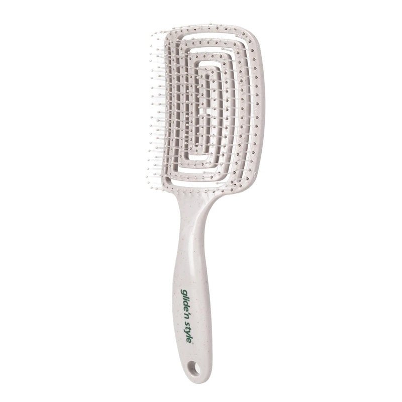 Eco - Friendly Flexible Detangling Paddle Hair Brush - TryAladdin