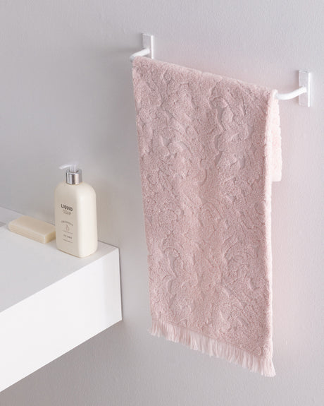 100% Cotton Face Towel - Soft, Absorbent & Quick-Dry Powder Pink