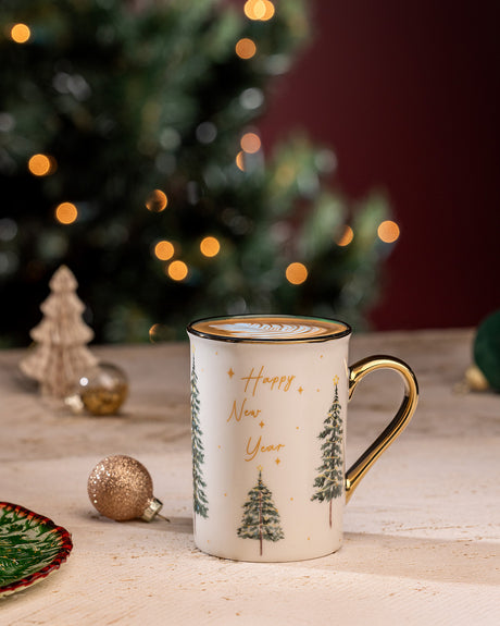 New Bone China Mug - Reve Benard Colorful Design