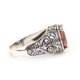 Bague pour homme en argent sterling 925 avec zultanite - Pierre précieuse captivante