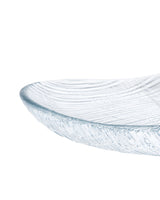 Clear Glass Oval Serving Platter - Modern Tableware Design
