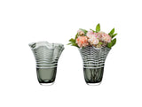 Handmade Glass Flower Vase - Medium Size Home Decor