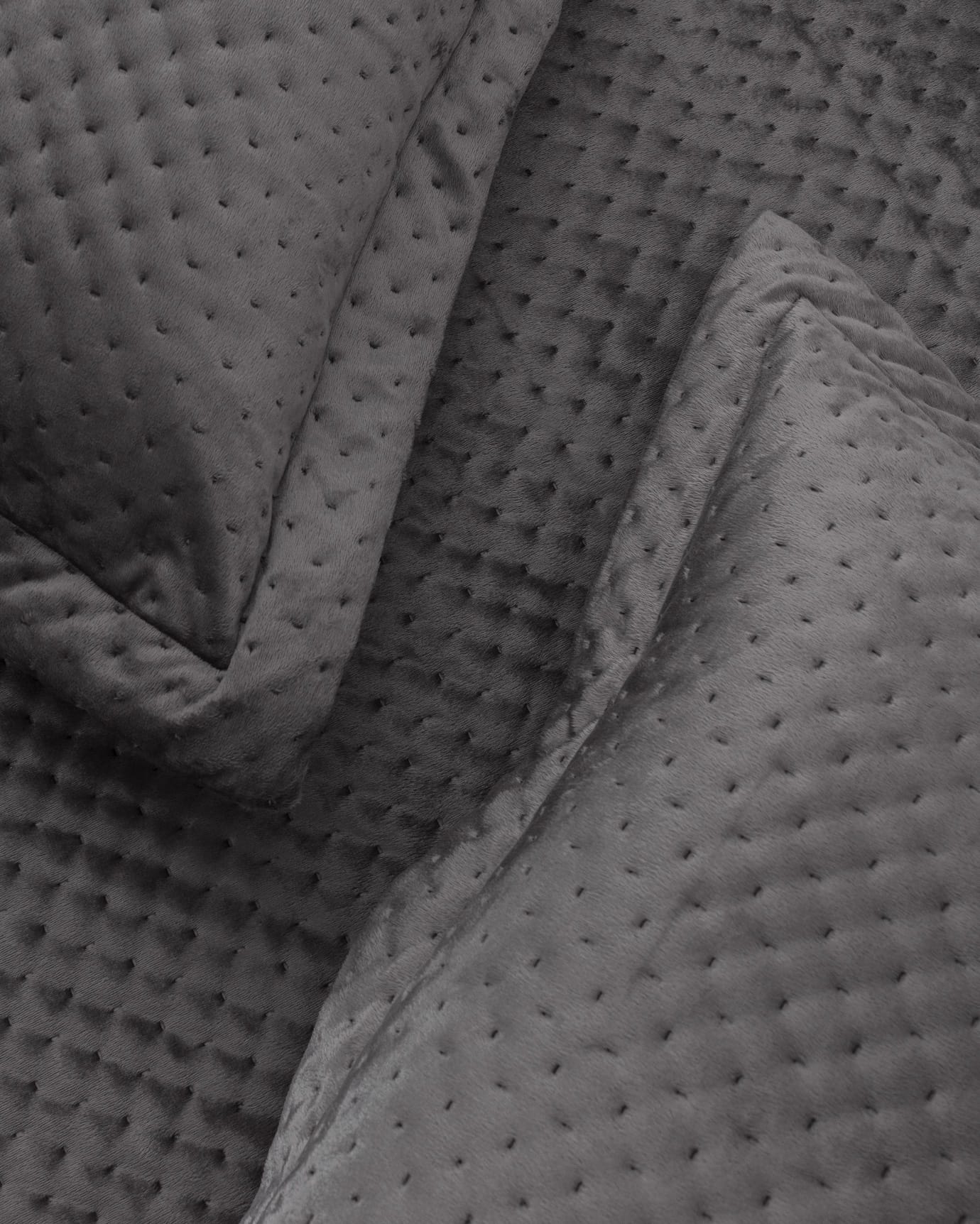 Boulogne Velvet Quilted Bedspread - Double Size Luxury