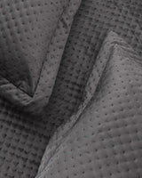 Boulogne Velvet Quilted Bedspread - Double Size Luxury
