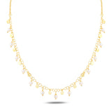 Shimmering Disc Charm Necklace - Timeless & Elegant Design