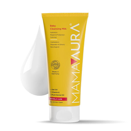 Edible Baby Cleansing Milk - Organic Sunflower & Oat Oil for Sensitive Skin - TryAladdin