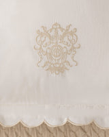 Cotton & Polyester 7-Piece Bedding Set - Gold Accents