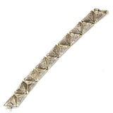 Professional 925 Sterling Silver Geometric Triangle Bracelet