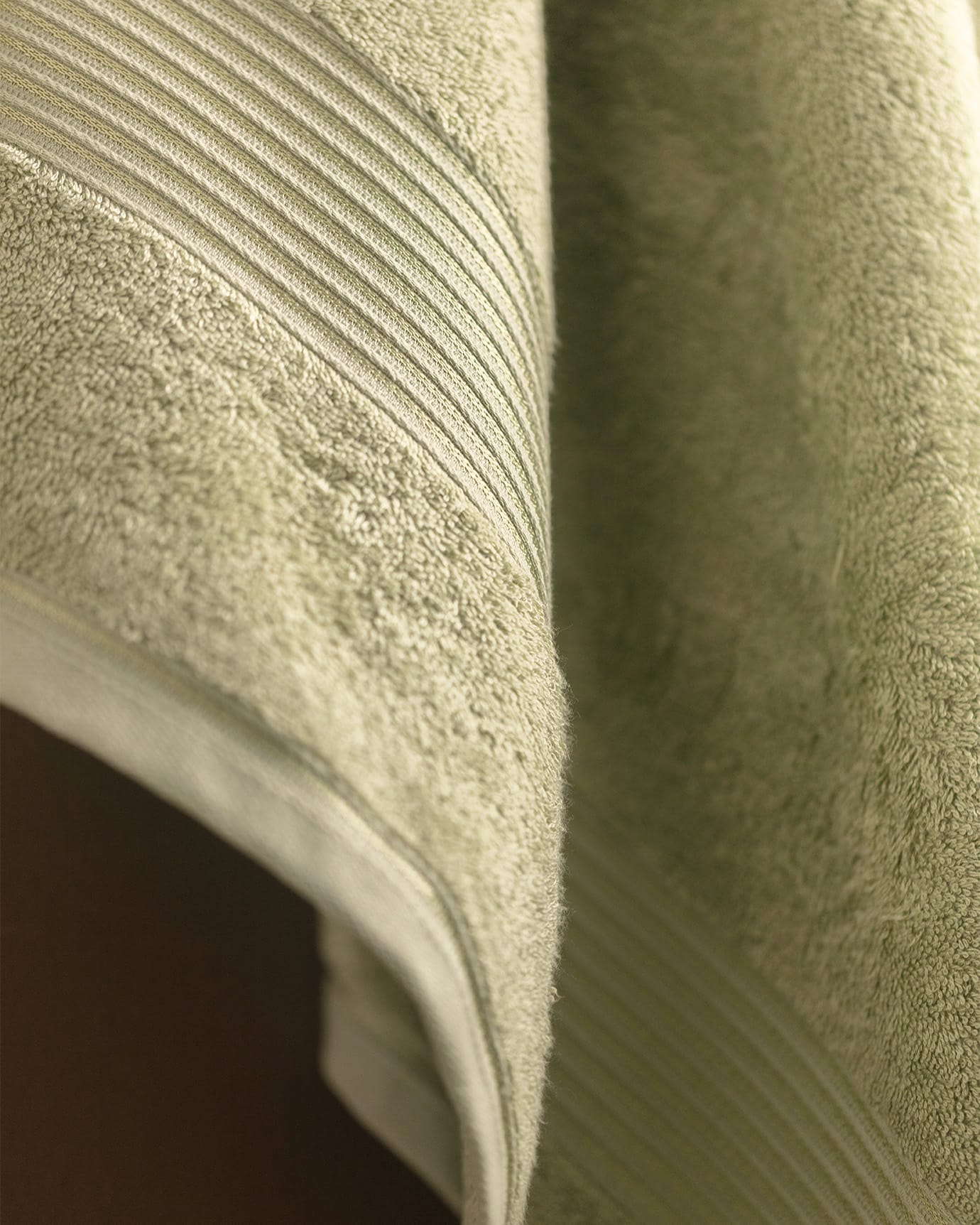 Soft Absorbent Cotton Face Towel - Light Green