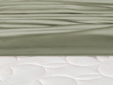 Twin Size 100% Cotton Sateen Fitted Sheet - Soft & Smooth Bedding