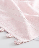 100% Cotton Face Towel - Hand-Crocheted Edge