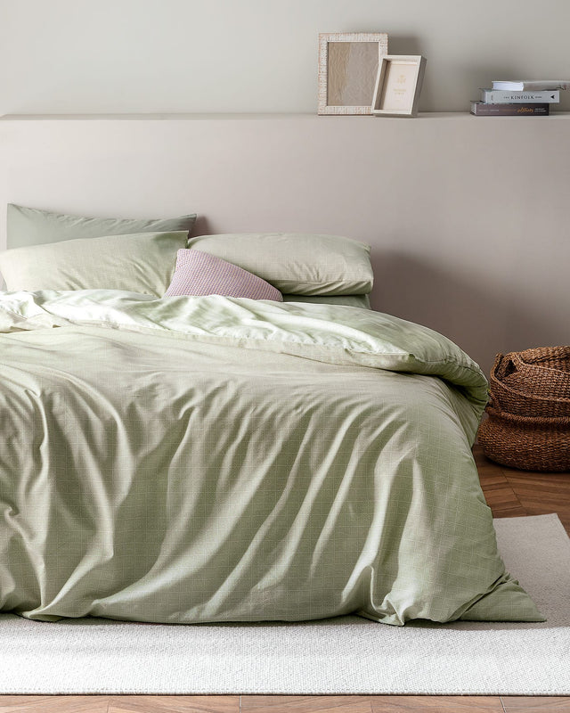 Odette Printed 100% Cotton Ranforce Family Size Duvet Cover Set