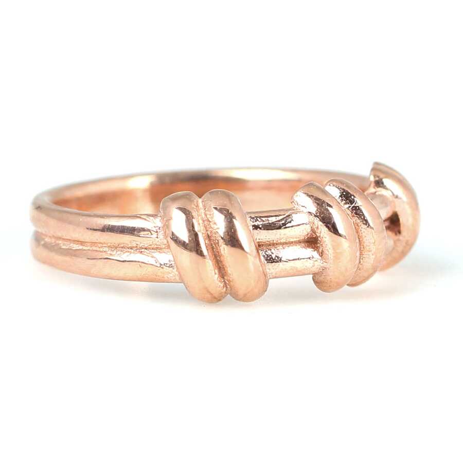 Sterling Silver Modern Band Ring - Contemporary Slanted Design