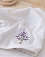 100% Cotton Face Towel - Embroidered Delor Design