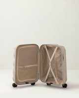 Beige Hardshell Carry-On Suitcase - Cabin Size Travel Luggage
