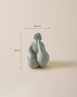 Elegant White Polyresin Seraphina Decorative Figurine