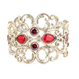 Luxurious Red Ruby Gemstone Bracelet