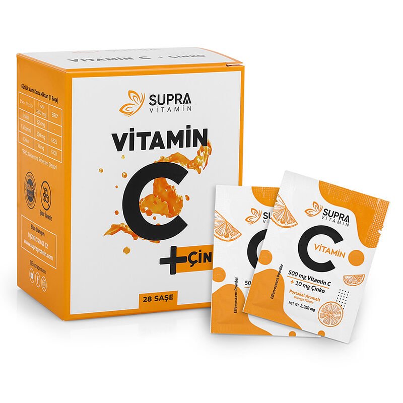 Effervescent Vitamin C & Zinc - Daily Immunity Support Powder - TryAladdin