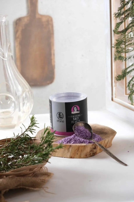 EFSINA Gourmet Violet Flake Finishing Salt - 140g - TryAladdin