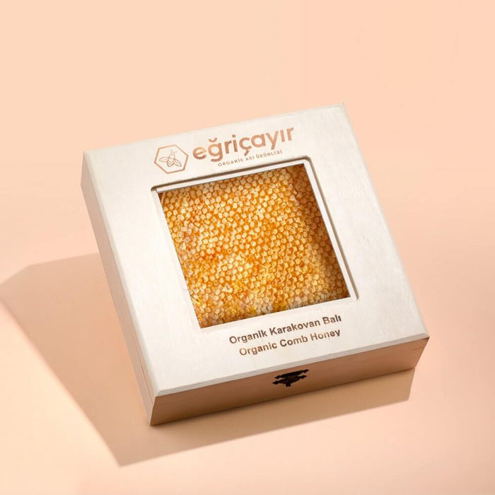 Egricayir | Organic Karakovan Comb Honey TA16+ (1.2kg, Wooden Box)