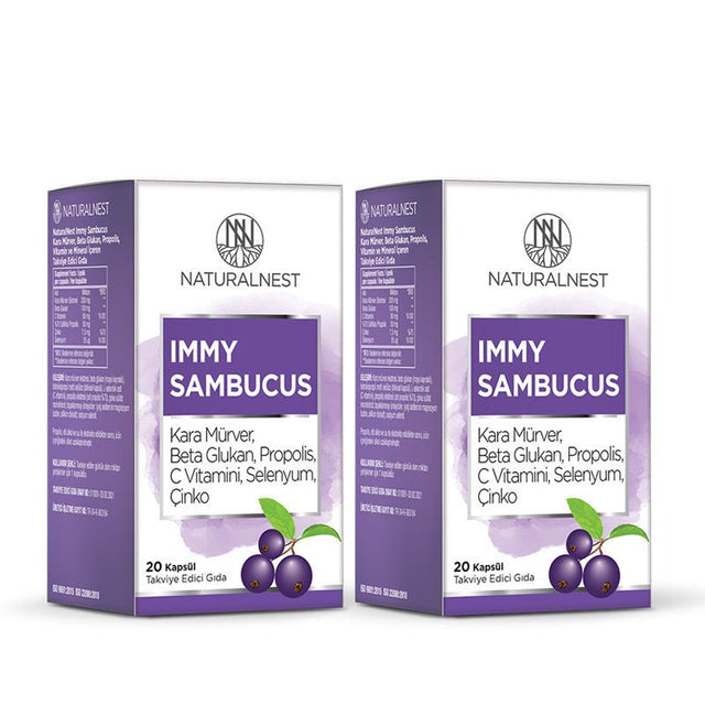 Elderberry, Beta Glucan & Propolis - Immunity Support Capsules - TryAladdin