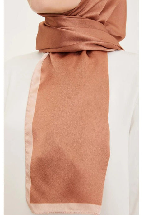 Elegant Cinnamon Brown Hijab Shawl - TryAladdin