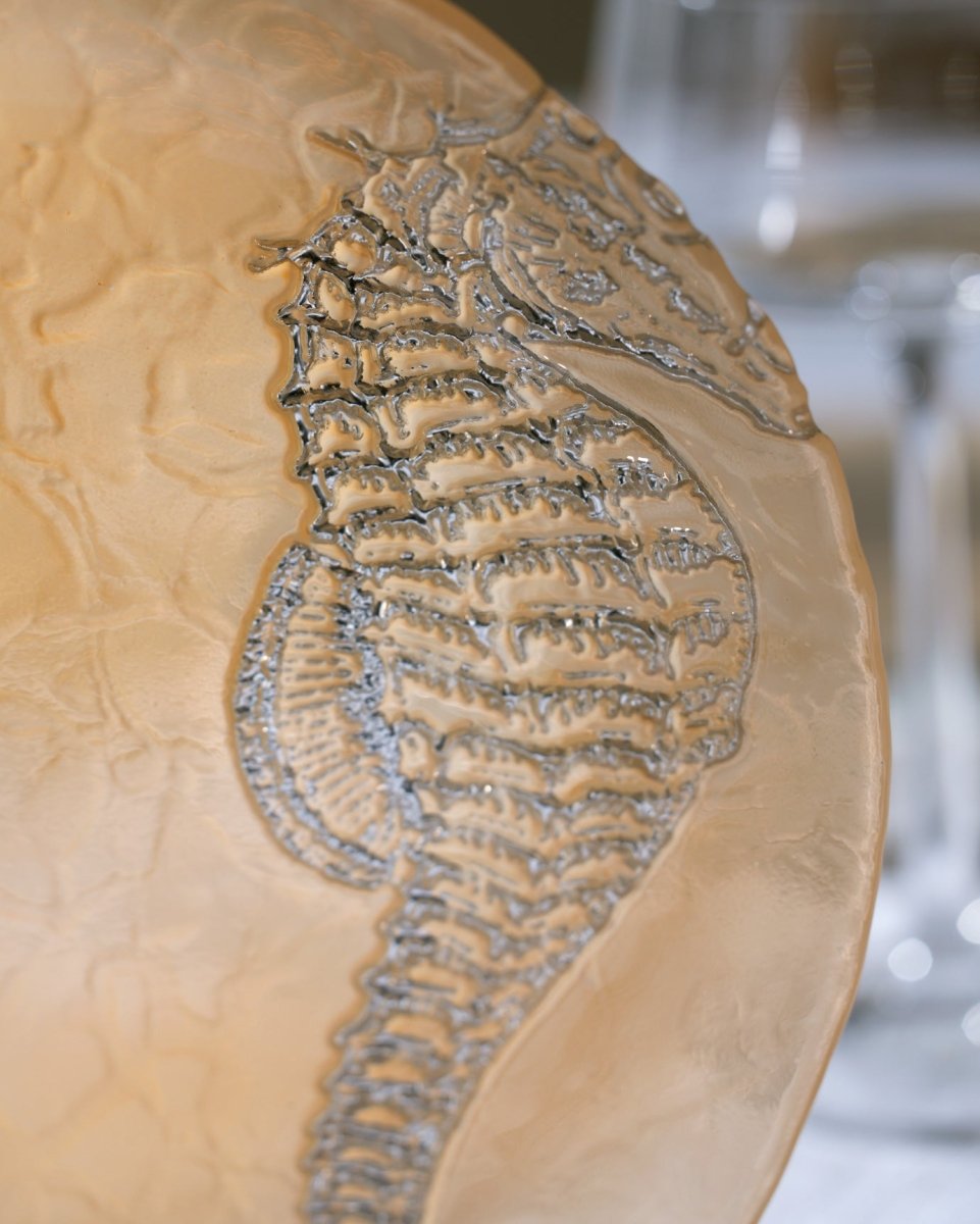 Elegant Glass Pasta Plate - Coastal Marine Inspired Tableware - TryAladdin