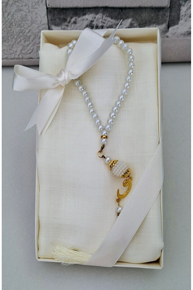 Elegant Headscarf & Pearl Rosary Gift Set - Boxed - TryAladdin