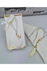 Elegant Headscarf & Pearl Rosary Gift Set - Boxed - TryAladdin
