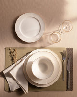 Elegant White & Gold Gilded 24 - Piece Dinnerware Set – Service for 6 - TryAladdin