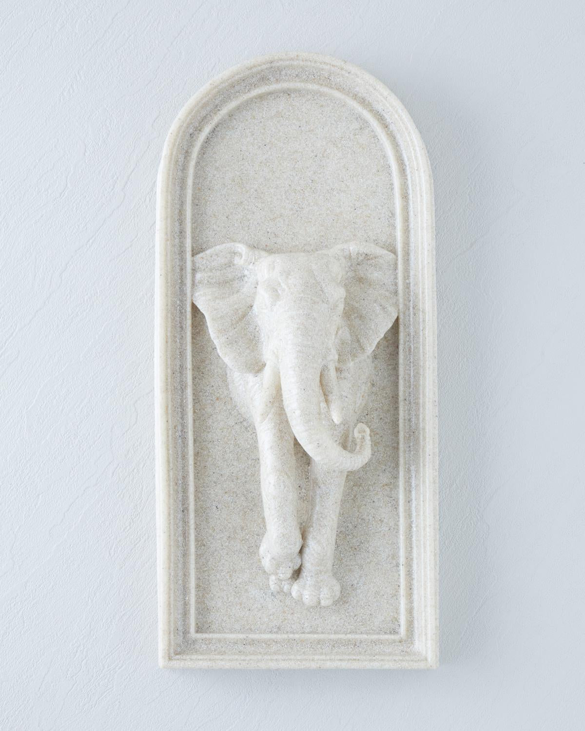 Premium Decorative Elephant Wall Accessory Beige
