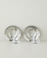 Professional Grade Stainless Steel 2 Person Tea Set   170ml Cups   Silver Finish