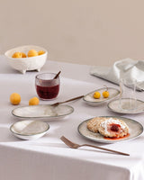 Eliza 26 - Piece Gray New Bone Breakfast Tableware Set - TryAladdin