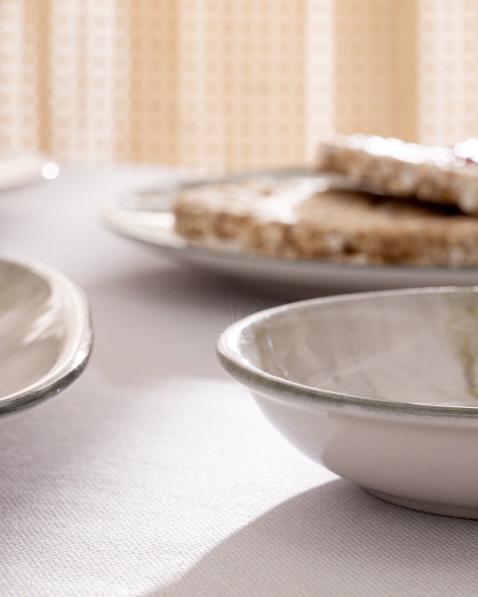 Eliza 26 - Piece Gray New Bone Breakfast Tableware Set - TryAladdin
