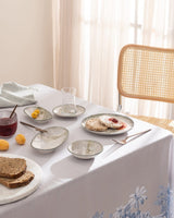 Eliza 26 - Piece Gray New Bone Breakfast Tableware Set - TryAladdin