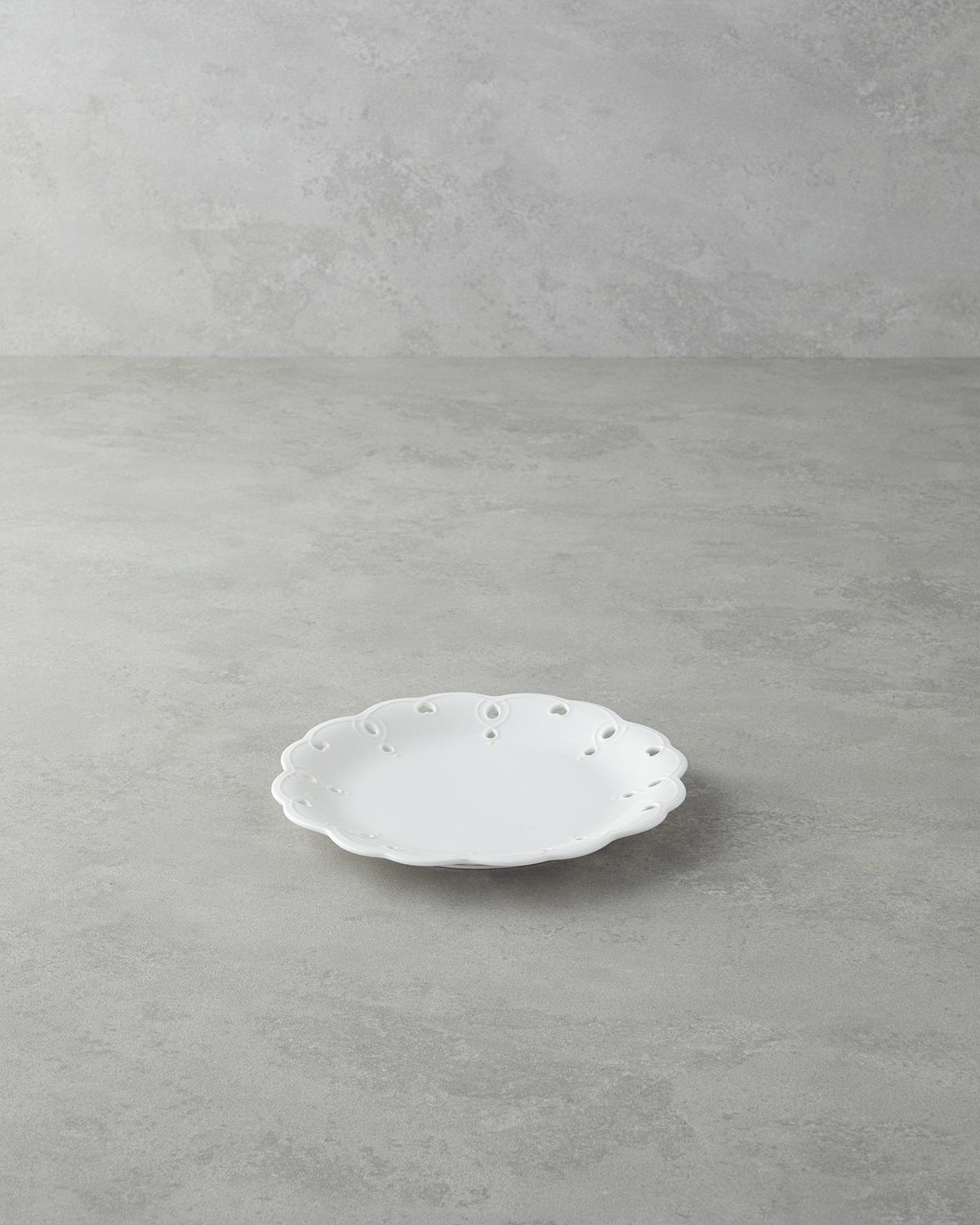 Premium White Porcelain Dessert Plate