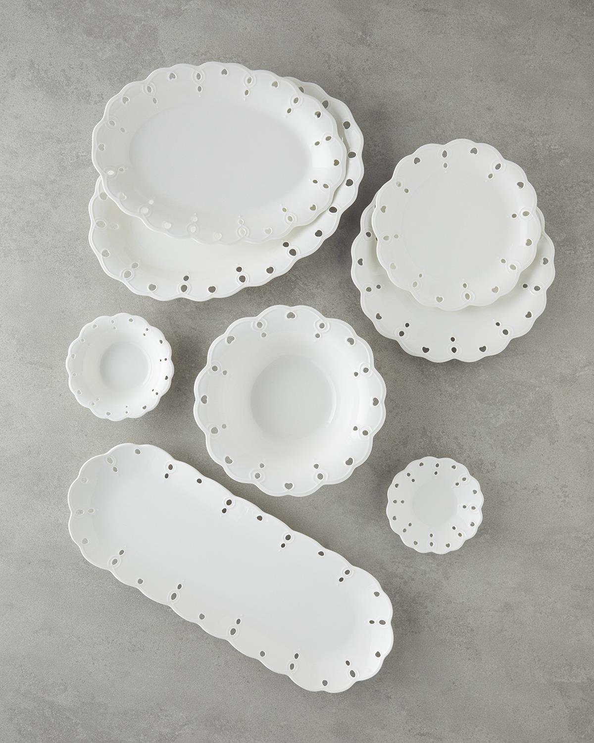 Premium White Porcelain Dessert Plate