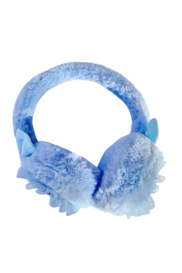 Elsa Frozen Plush Girls' Winter Earmuffs - Blue - TryAladdin