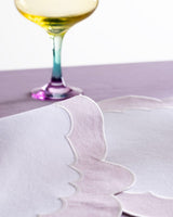 Embroidered Charger Plate - White & Blush Decorative Dining Placemat - TryAladdin
