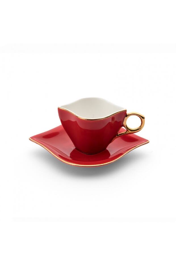 Emsan Professional 'Endless Love' Turkish Coffee Set - 2 Person Red 100ml - TryAladdin