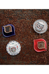 Emsan Professional 'Endless Love' Turkish Coffee Set - 2 Person Red 100ml - TryAladdin
