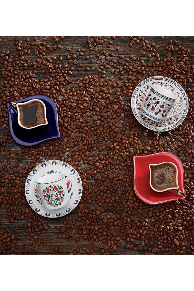 Emsan Professional 'Endless Love' Turkish Coffee Set - 2 Person Red 100ml - TryAladdin