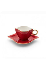 Emsan Professional 'Endless Love' Turkish Coffee Set - 2 Person Red 100ml - TryAladdin