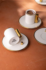 Emsan Professional Turkish Coffee & Espresso Cup Set - 6 - Piece, 80ml Each - TryAladdin