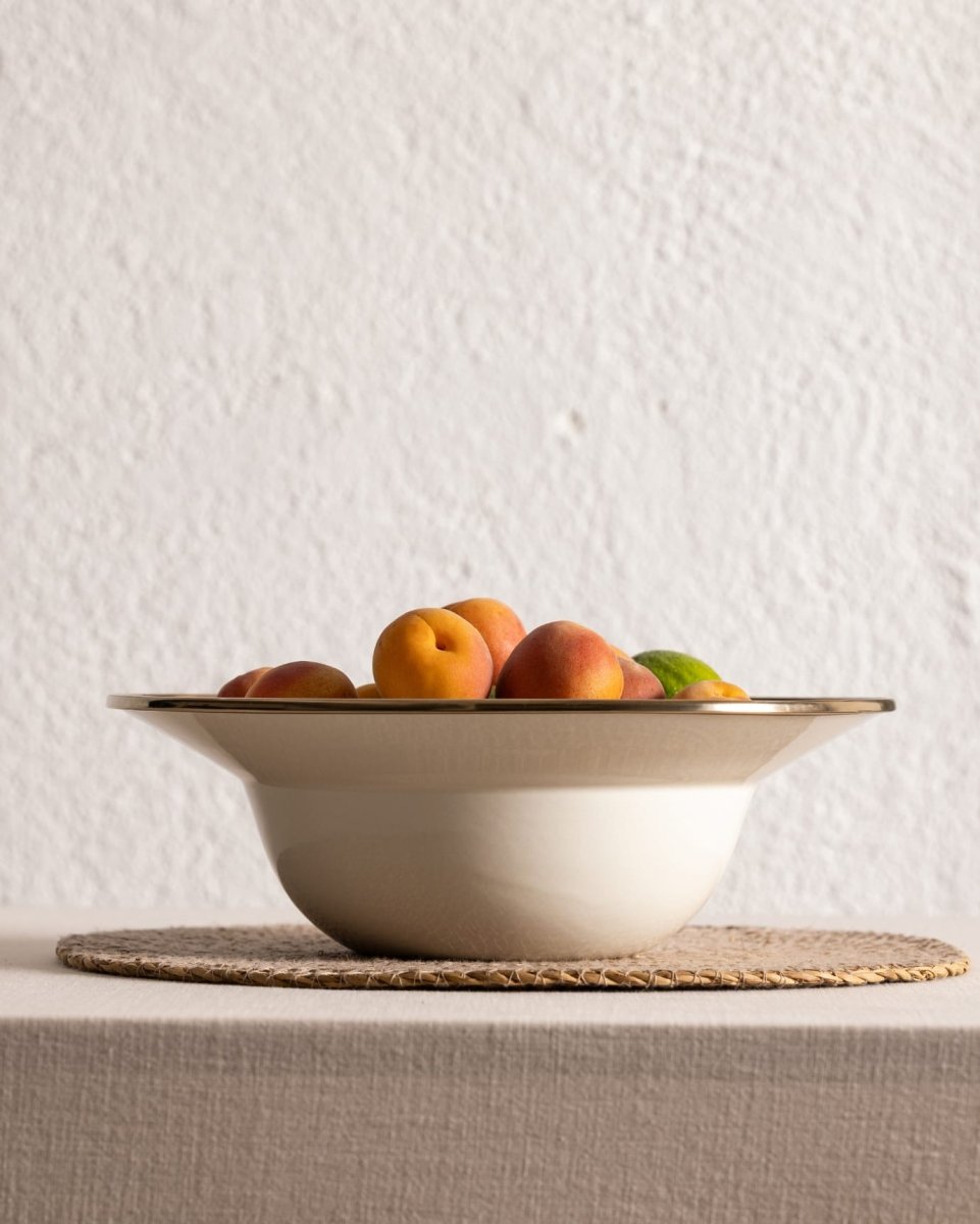 Enamel Fruit Bowl - Durable Modern Design for Kitchen & Dining - TryAladdin