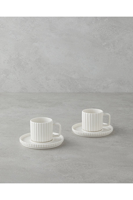 English Home Lunara Professional Porcelain Turkish Coffee Cup Set - 4 - Piece - TryAladdin