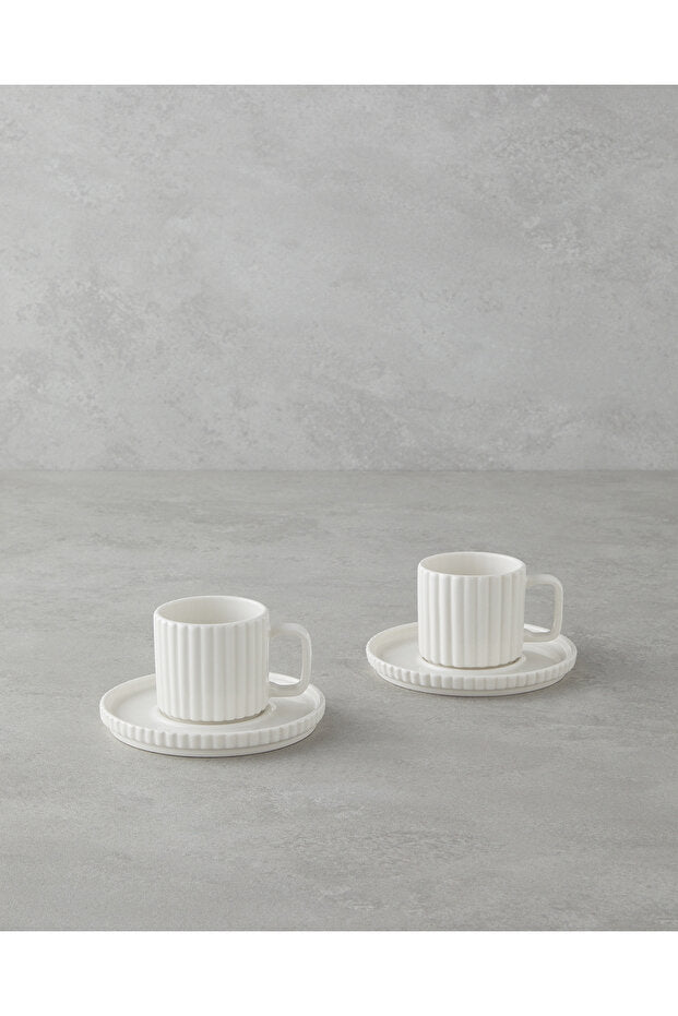 English Home Lunara Professional Porcelain Turkish Coffee Cup Set - 4 - Piece - TryAladdin