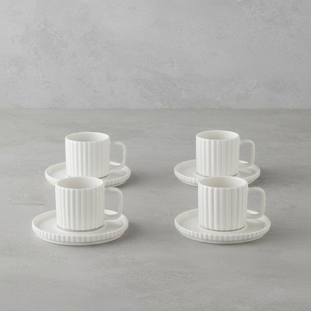 English Home Lunara Professional Porcelain Turkish Coffee Cup Set - 4 - Piece - TryAladdin
